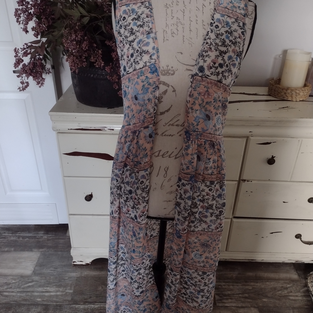 Maurices Floral Duster Vest